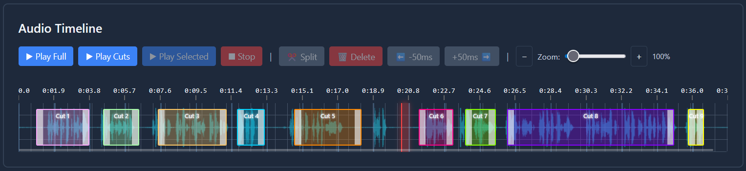 Audio Timeline Editor